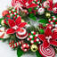 Couronne de Noël à la menthe poivrée