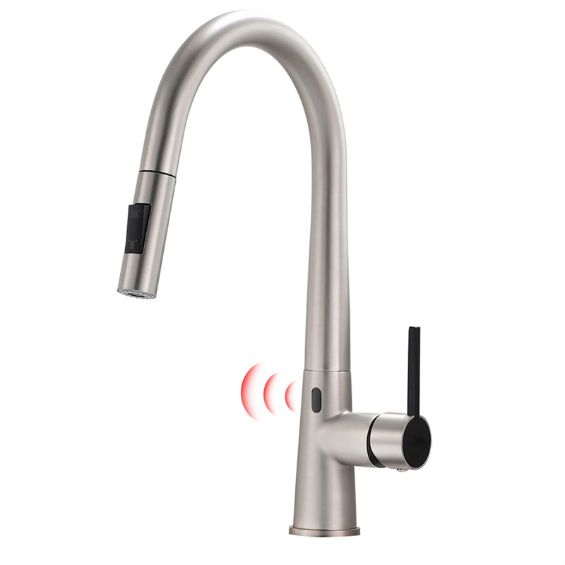 Robinet d'évier de cuisine Touchless, Argent