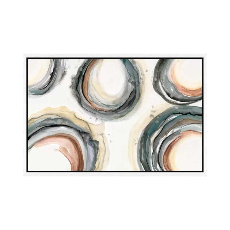 Elasticity by Nan - Painting on Canvas, 101.6 cm H x 66.04 cm W, White Framed