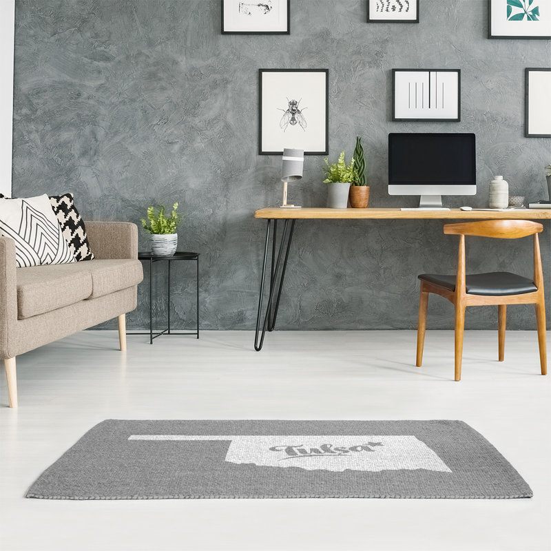 Tapis zone grise oklahoma tulsa, Rectangle 5 pi x 7 pi
