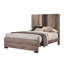 Ensemble de chambre à coucher à panneau moderne avec finition brun clair-128507556-128507558