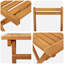 6 - Person Acacia Wood Patio Dining Set with Rectangular Table