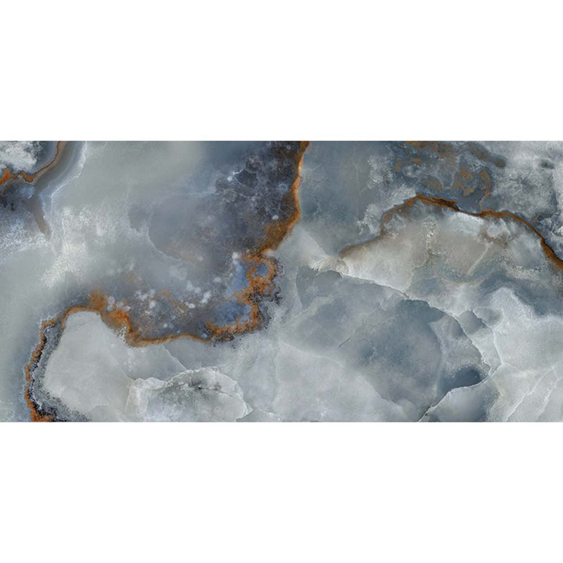 Splendor 24'' W x 48'' L Porcelain Singular Tile, Blue