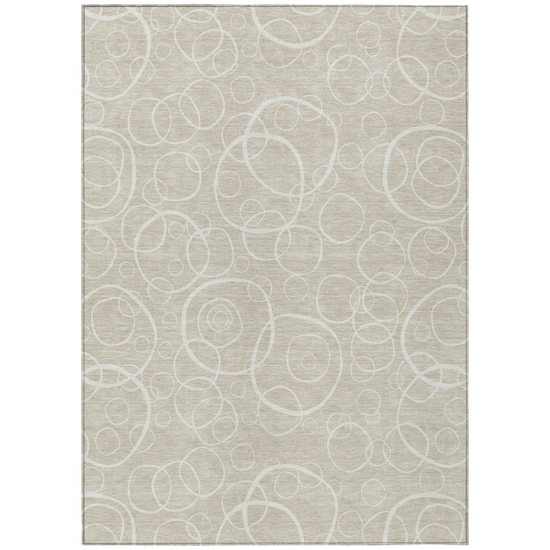 Machine Washable Indoor/Outdoor Orville ACN2407 Geometric Rug, Rectangle 9' x 12'