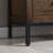 Kaveah Solid + Manufactured Wood Rustic Wood Side Table with AC/USB in Distressed Riverstone