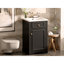 Meuble-lavabo de 20 pouces avec lavabo en céramique, porte à fermeture douce, tablette réglable et support de rangement fixé à la porte-693098111