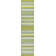 Aliyaah Gradient Ticking Striped Green/Blue Rug