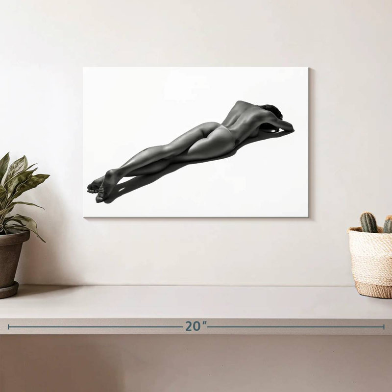 Noir Sunbathing Model, 8" H x 12" W