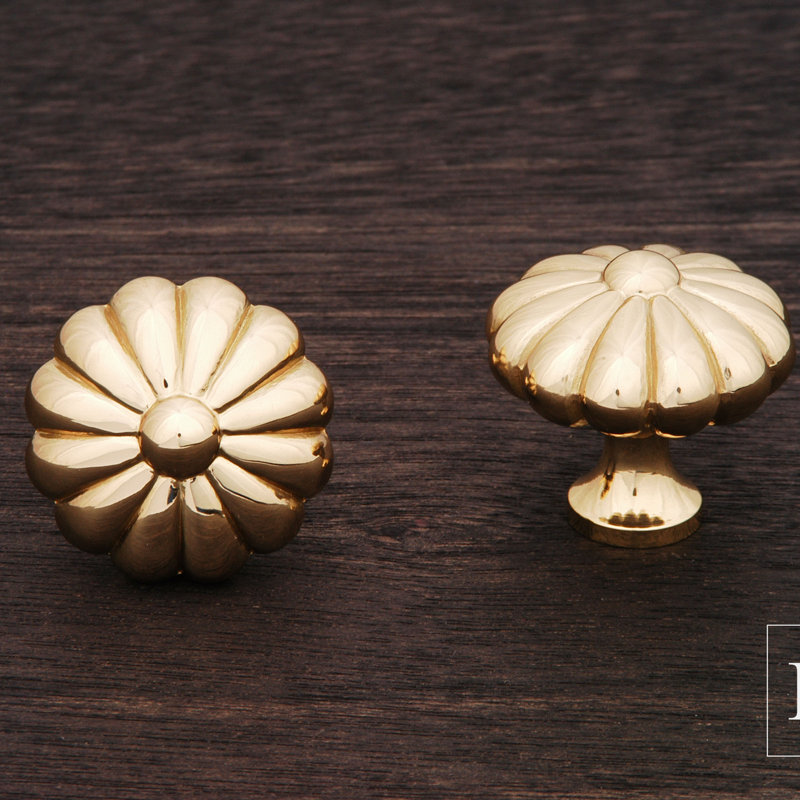 CK Series Knob, Large, Polished Brass