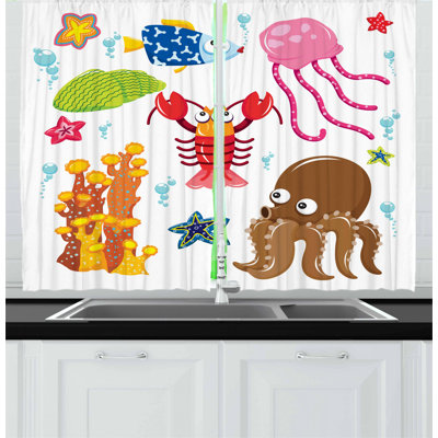 Pointed Kitchen Curtain