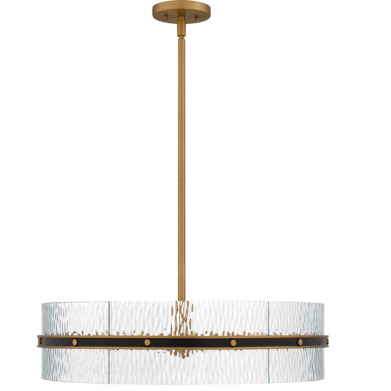 Luminaire suspendu noir mat 6 lumières Albers