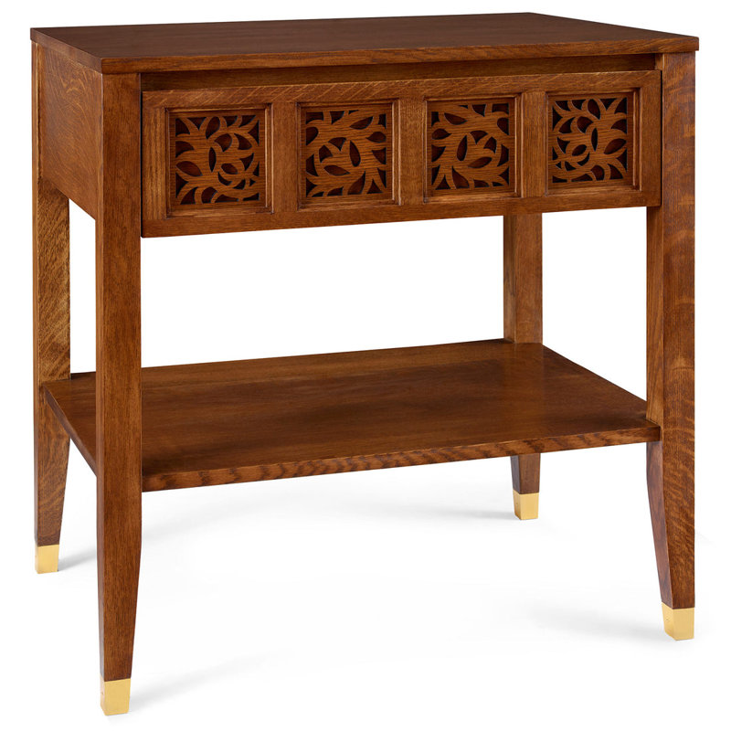 Surrey Hills Open Nightstand, Wood Top, Manlius