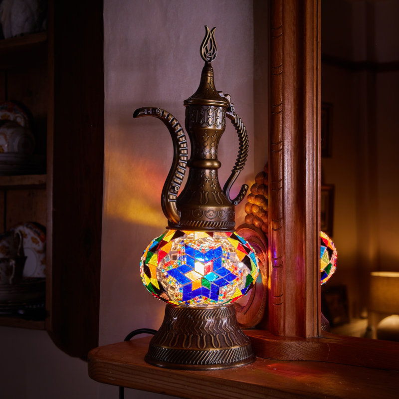 Karlie Metal Lighting Lamp, Blue/Yellow/Green