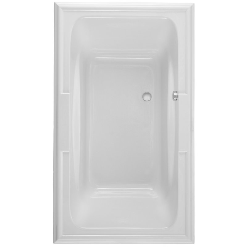 Baignoire à air très épurée 71,5 po x 41,75 po Town Square, Blanc