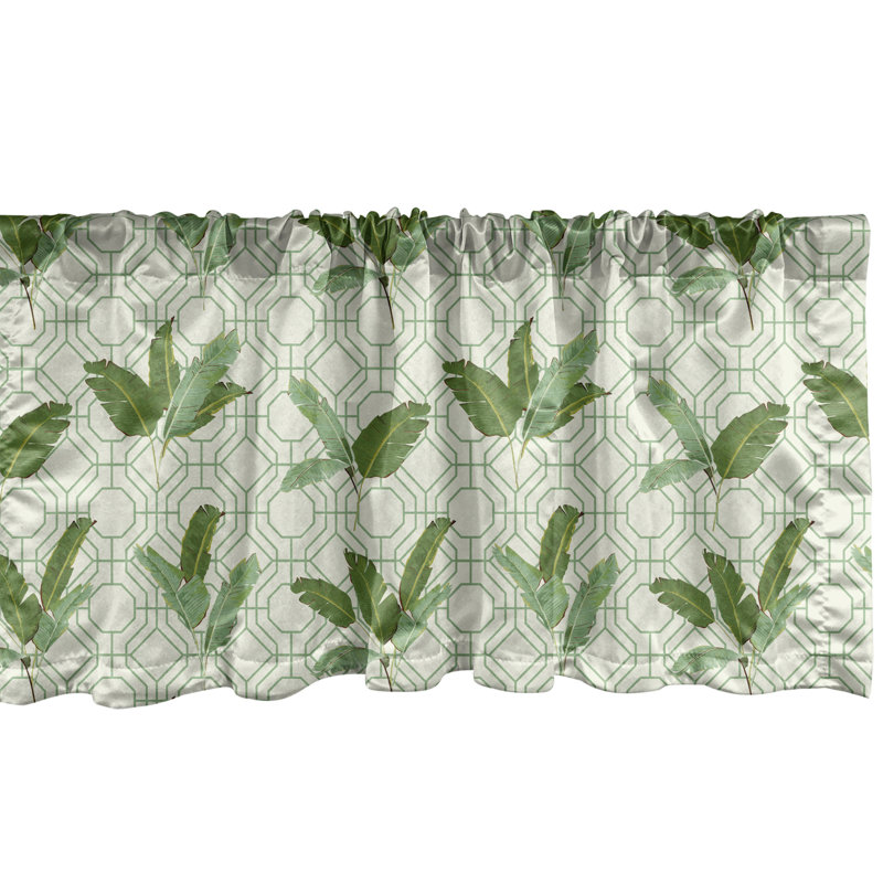 Cantonnière à motif floral Ambesonne, L 54 po x L 12 po