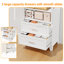 Armoire-penderie 2 portes 2 tiroirs en acier