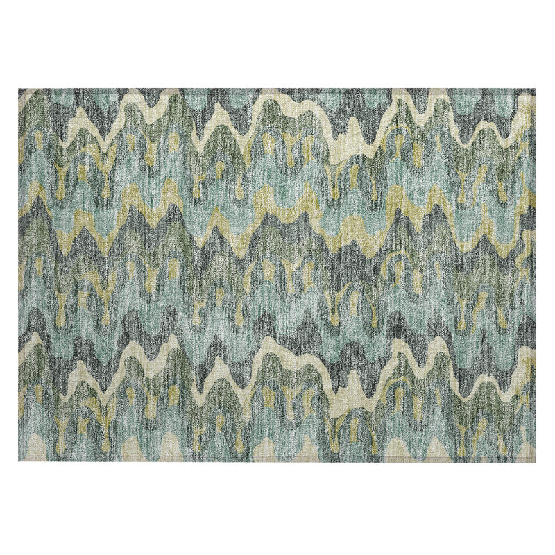 Chico Washable Abstract Indoor / Outdoor Rug, Rectangle 1'8" x 2'6"