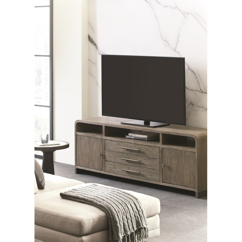Modern Fusion Upholstered Ottoman, Beige
