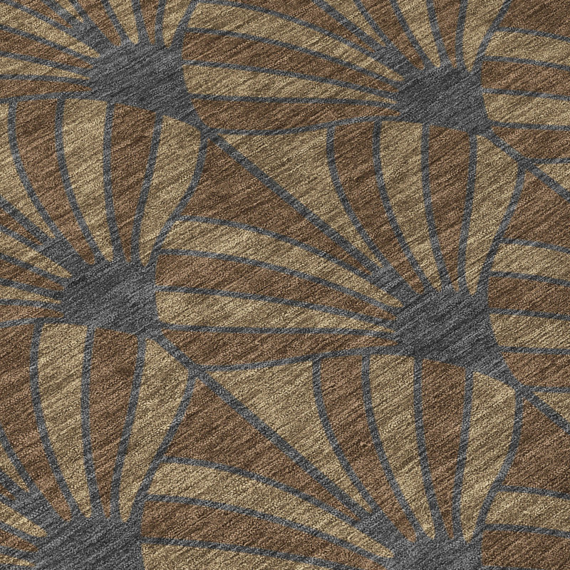 Machine Washable Indoor/Outdoor Chantille ACN2426 Mid-Century Modern Rug, Rectangle 3' x 5'