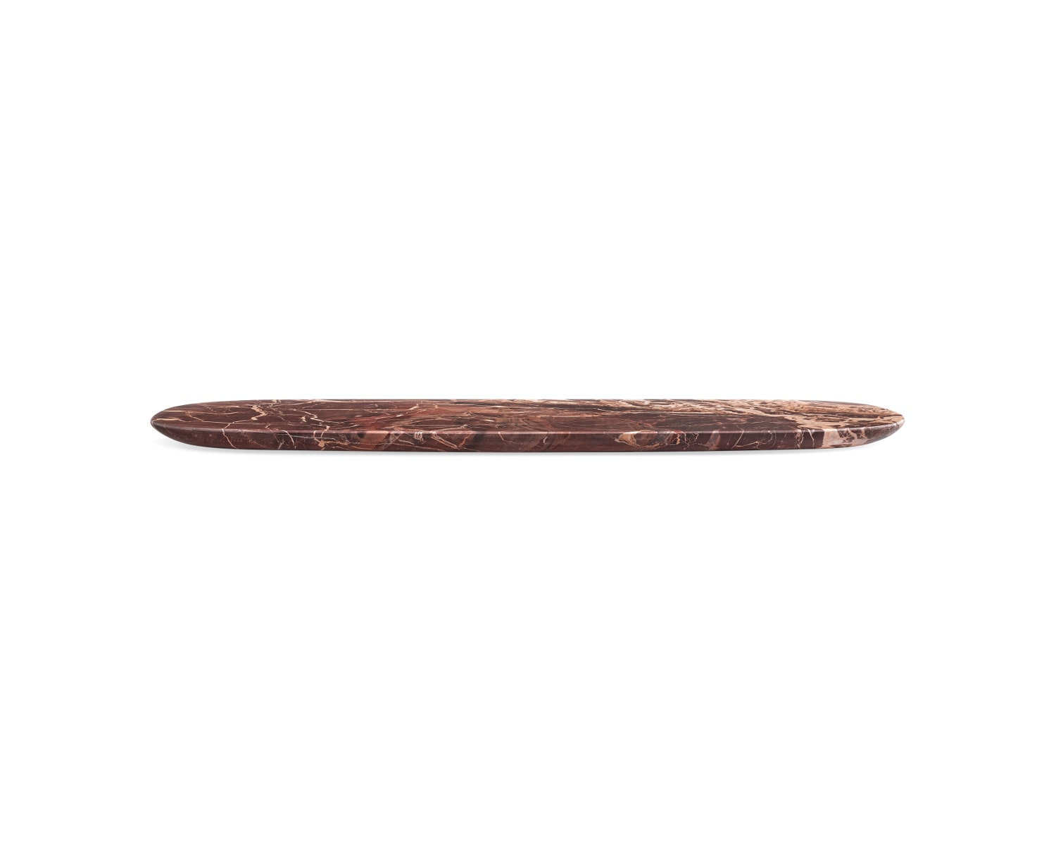 Delicious Modern Marble Tray - Set of 1, 1" H x 26" W x 9" D, Cherry Marble