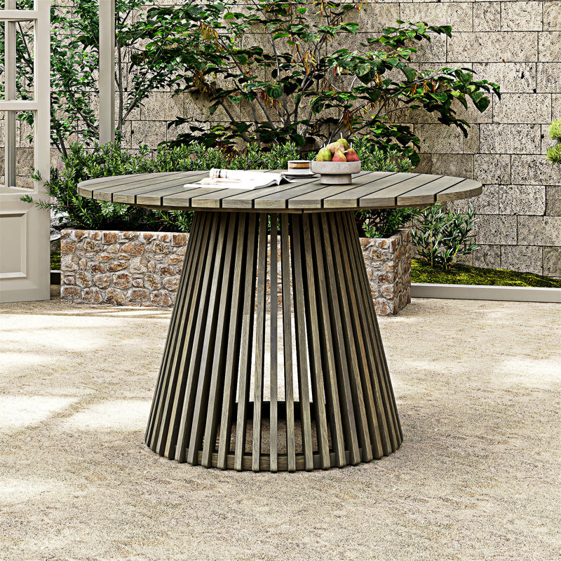Table de salle à manger d'extérieur, Gris