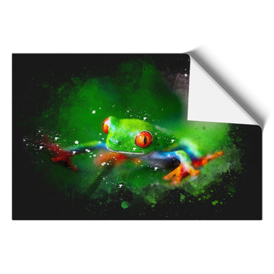 Tree Frog Paint Splash - Frameless Print