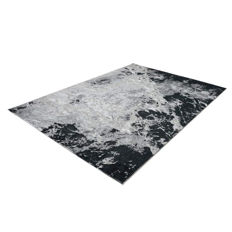 Tapis gris Aaima, Rectangle 5 pi 2 po x 7 pi 5 po