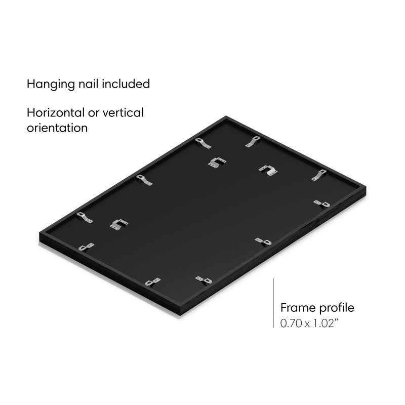 Black Oak 16x24 Picture Frame with Glass