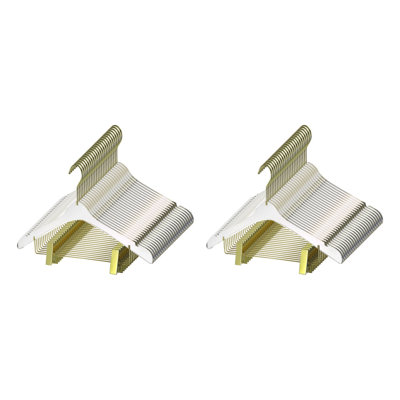 Cintres transparents en acrylique de qualité Rebrilliant avec pinces en acrylique transparent pour un look et une sensation luxueux pour le garde-robe