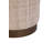 Elegant Beige 16" Round Ottoman with Hidden Storage Compartment