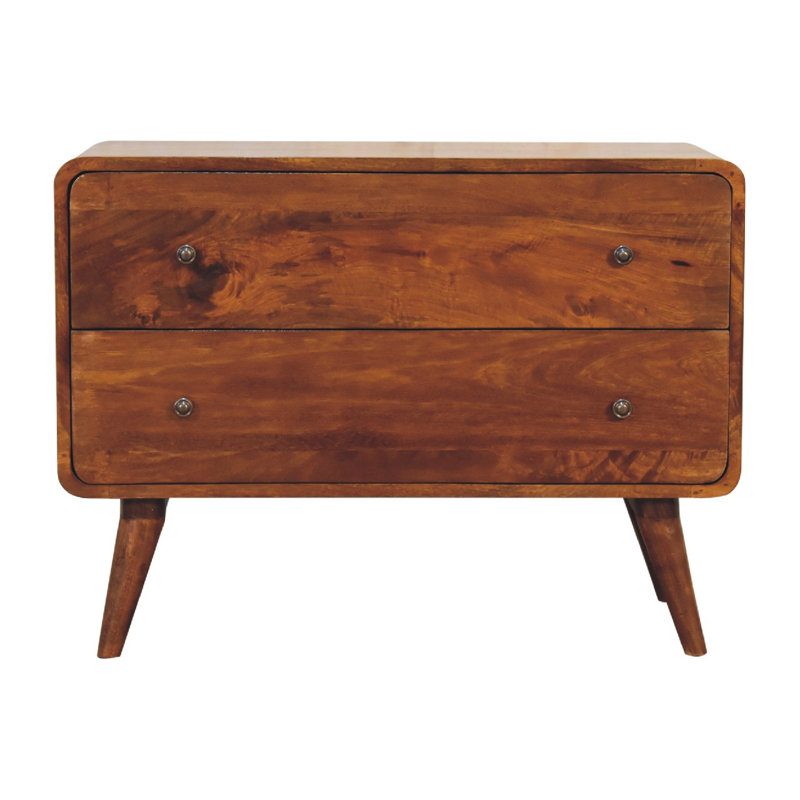 Dolphus Solid Wood 2 - Drawer Standard Accent Chest