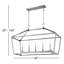 Luminaire suspendu linéaire à 5 lumières à intensité variable Hastings-559802599-637763705