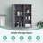  24 in. W x 7 in. D x 28 in. H Bathroom Storage Wall Cabinet Ready to Assemble-94950708
