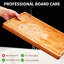 Grande planche à découper en bambou avec rainure à jus et poignées Planche à découper en bois pour la cuisine, 16 po x 11 po