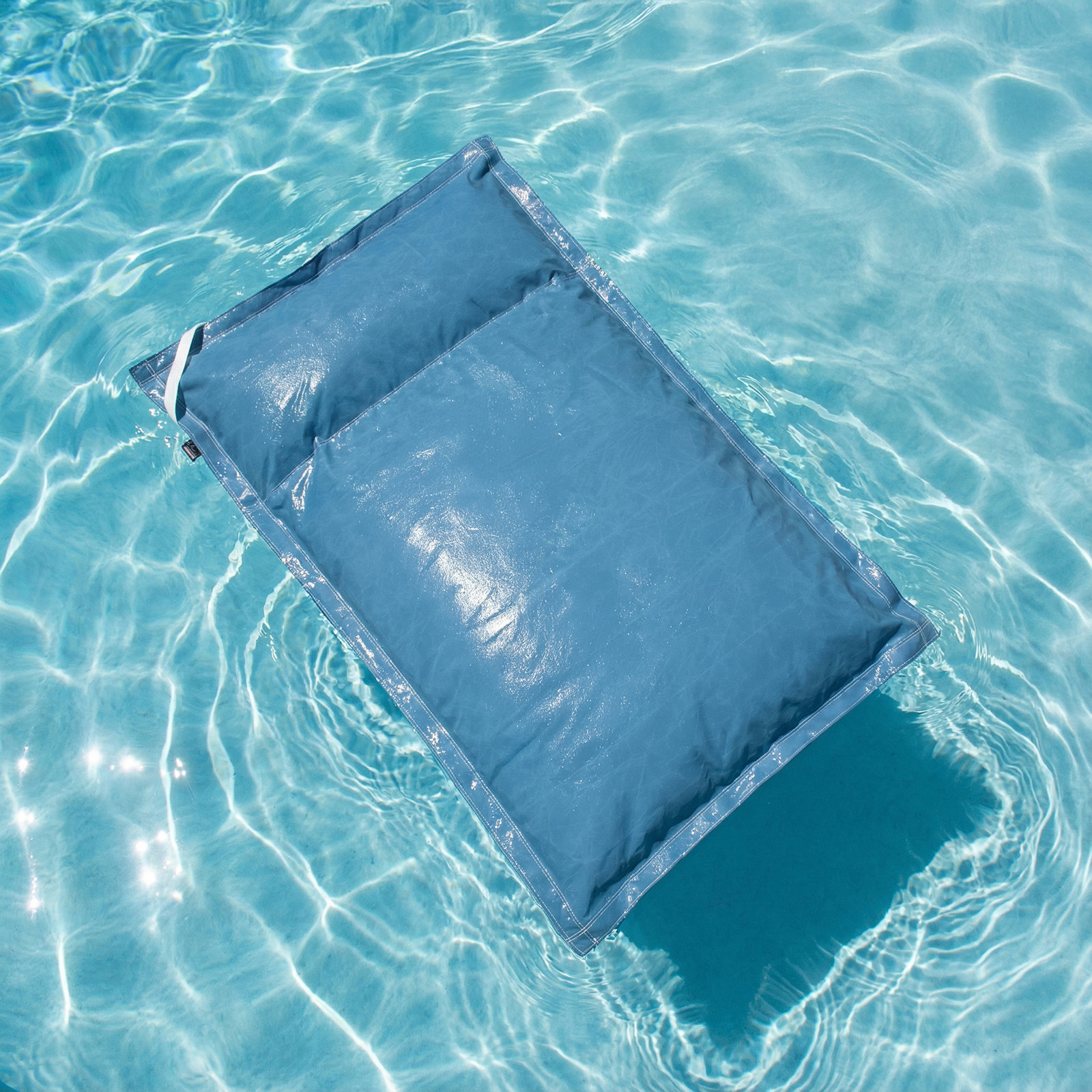 Williams Sunbrella® Pool Float Sky Blue with Pillow