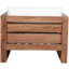Chaise de patio en teck avec coussins Anguilla-86506437