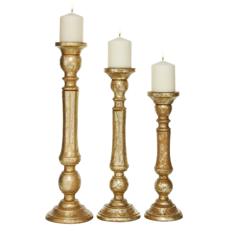 Aubreyann 3 Piece 15" Tabletop Holder Set, Gold