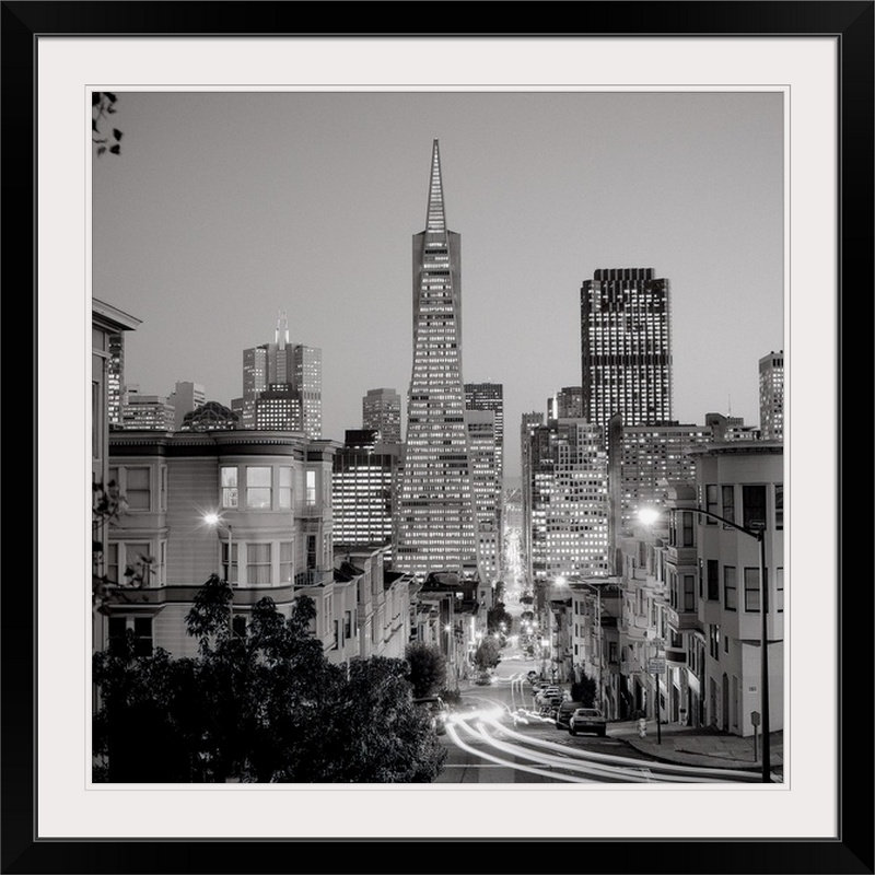 « san francisco horizon 1 », reproduction de photo Alan Blaustein, H 35 po x l 35 po x P 1,5 po, Toile