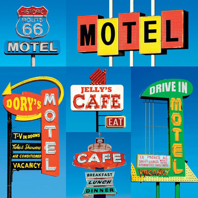 Imprimé d'affiche de motel I par BRAUN Studio BRAUN Studio (24 X 24) # A583