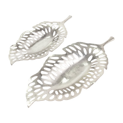 Aashirya Metal Tray - Set of 2