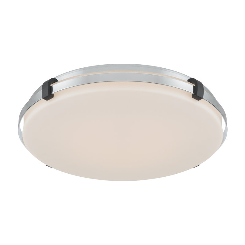 Arclume 18.75" 5CCT LED Flush Mount, Chrome, 2.75" H x 18.75" W x 18.75" D, 45 W