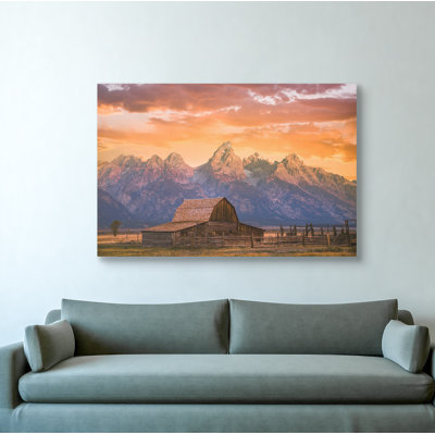 « soleil on the ranch », impression sur toile