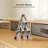 Shah 63" W L Shaped Standing Desk with Drawers and Wheels, Dual Motor Adjustable Desk for Home Office-409874762