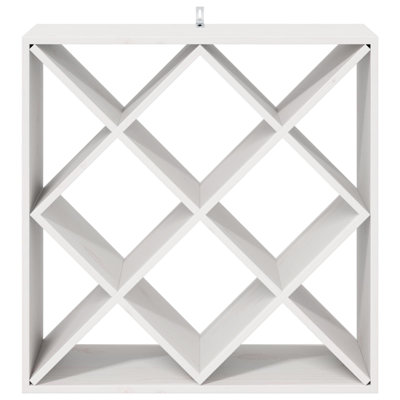 Solid Wood Open Shelving Wine Bottle Rack