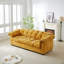 Canapé rembourré 99,2 po à assise profonde et confort moelleux 99,2 po convenant aux salons, aux chambres à coucher, aux bureaux et aux appartements, jaune-1343537902-1373912091