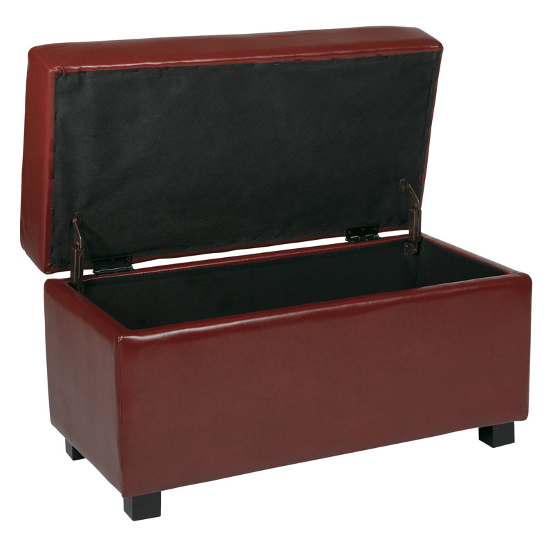 Vegan Leather Storage Standard, Crimson Red