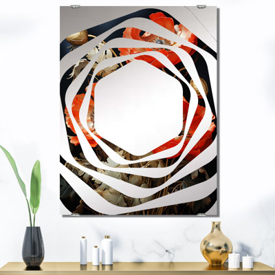 Grand miroir mural Aquil - Poppies MIR141625