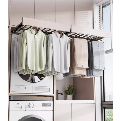 Aluminum Alloy Retractable Clothes Rack For Balcony