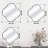 Aluminum Wavy Wall Mirror-97817012-97817013