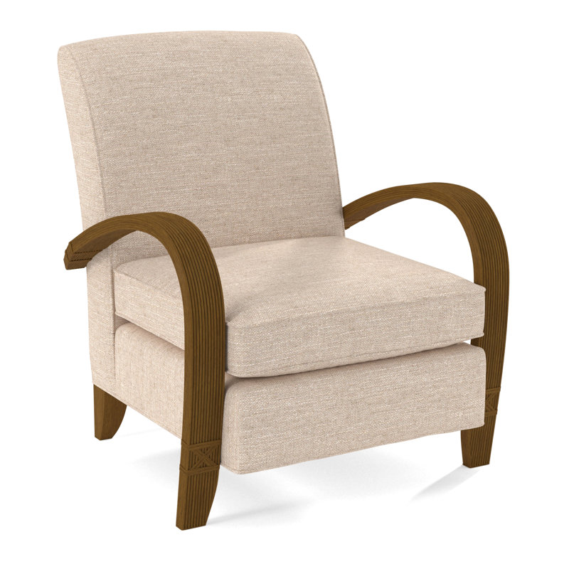 Vero Armchair, Havana, Beige Performance Fabric; 0851-73